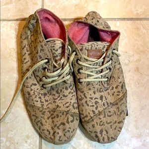 Toms leopard shoes.